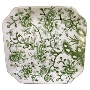 Andrea by Sadek 9.5"x 9.5" Decorative Plate Gorgeous Embossed Flower design